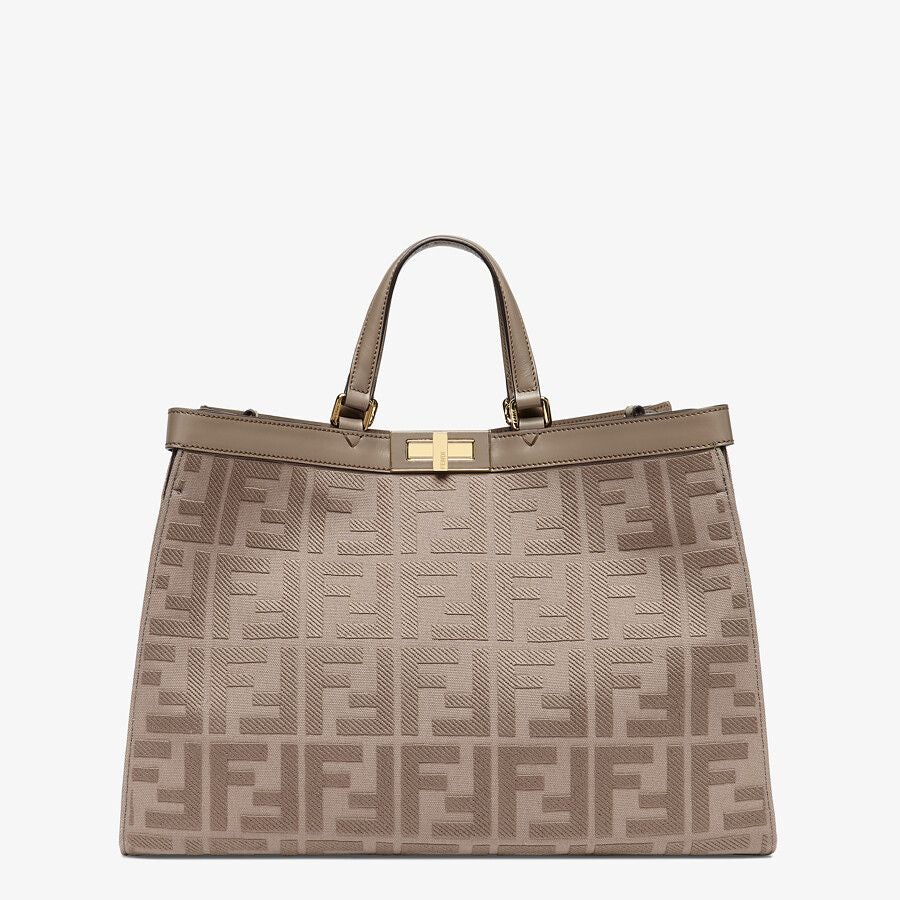 Fendi Peekaboo Medium X-Tote Canvas Bag