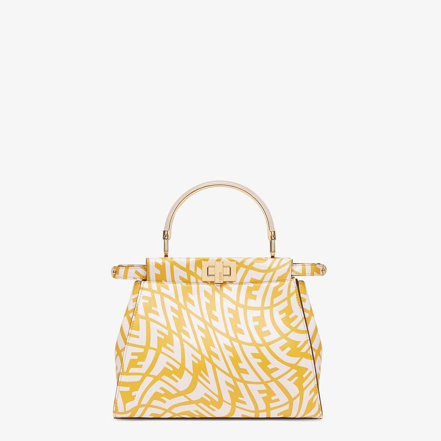 Fendi Peekaboo Small Mini Leather FF Vertigo Bag