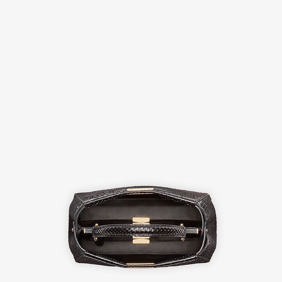 Fendi Peekaboo Black Python Mini Bag