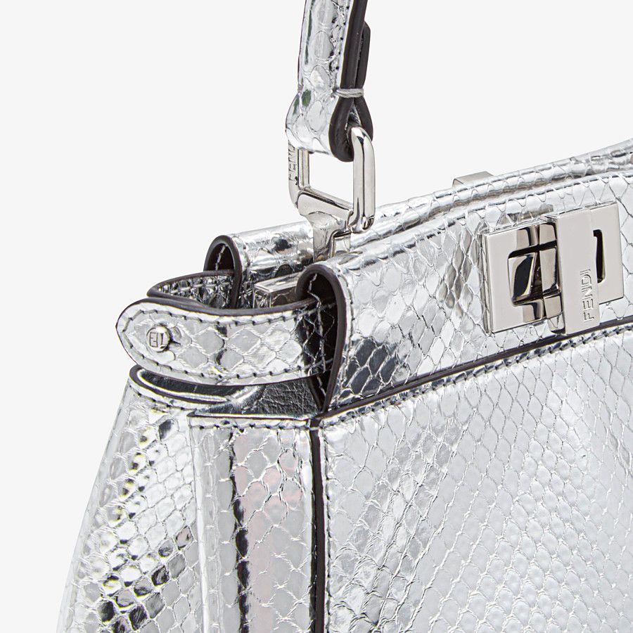 Fendi Peekaboo Silver Python Mini-bag