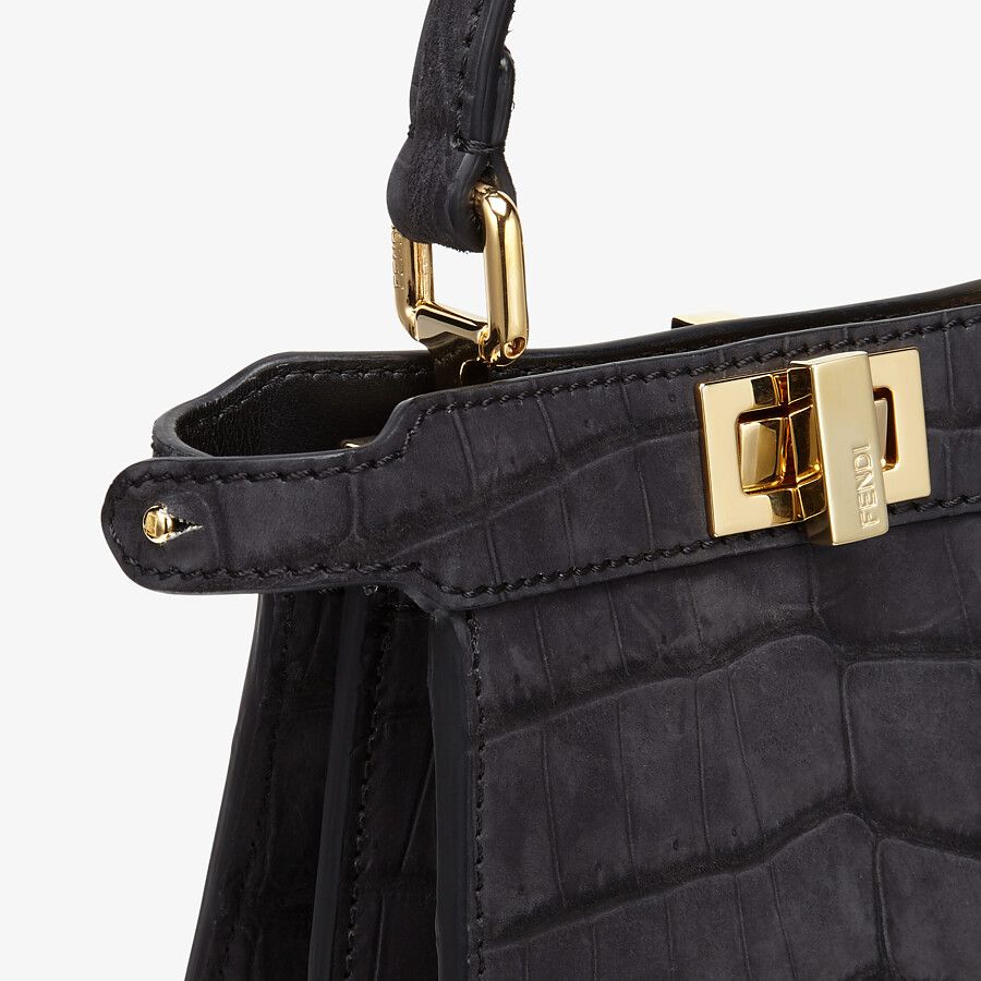 Fendi Peekaboo ISeeU Small Vertical Crocodile Bag