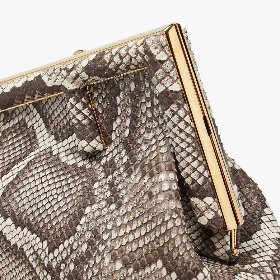 Fendi First Small Natural Python Leather Bag