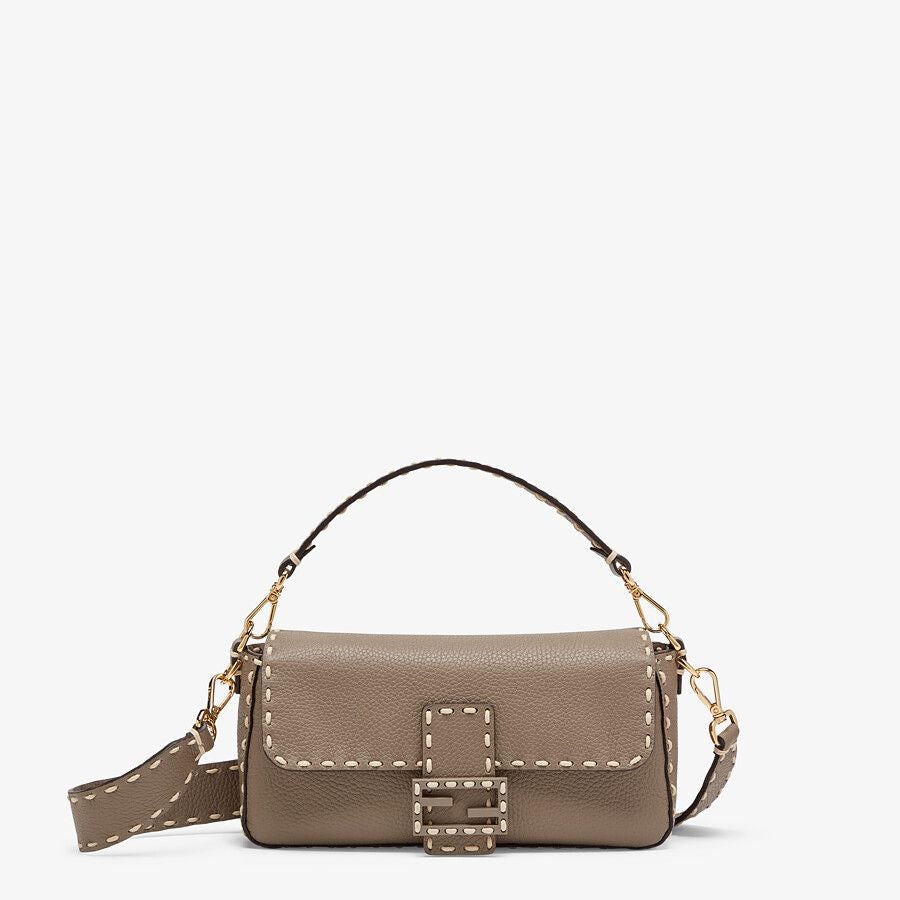 Fendi Baguette Medium Full Grain Leather Bag