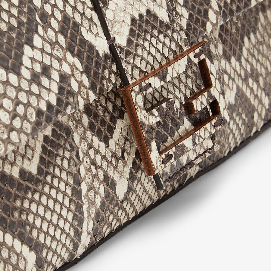 Fendi Baguette 1997 Medium Natural Python Leather Bag