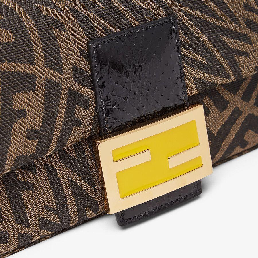 Fendi Baguette 1997 Mini Brown Jacquard FF Vertigo Bag
