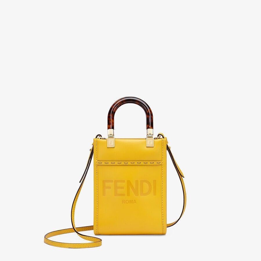 Fendi Sunshine Shopper Leather Mini-bag