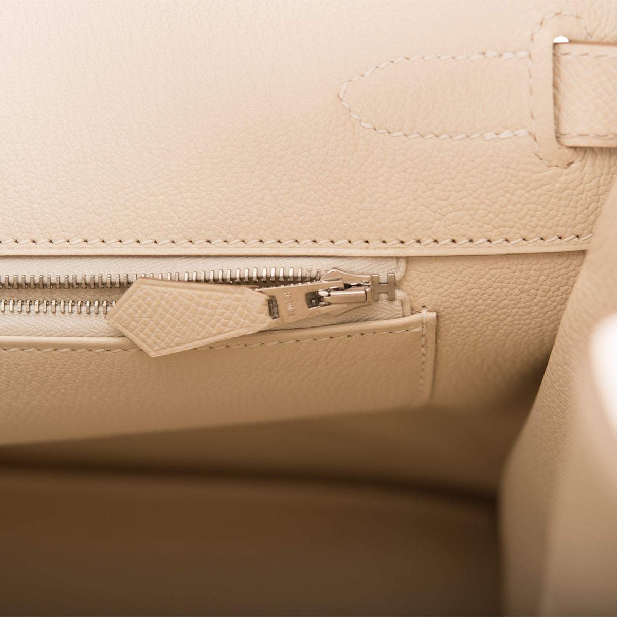 Hermes Birkin 35 Craie Epsom, Palladium Hardware