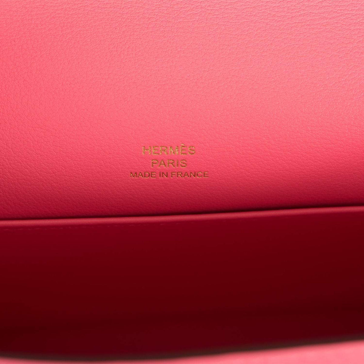 Hermes Mini Kelly Pochette, Rose Azalee Swift, Gold Hardware