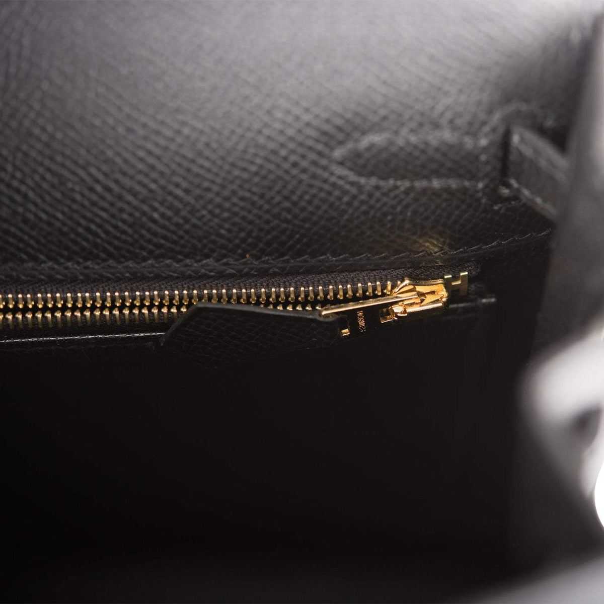 Hermes Kelly 25 Sellier, Black Epsom, Gold Hardware