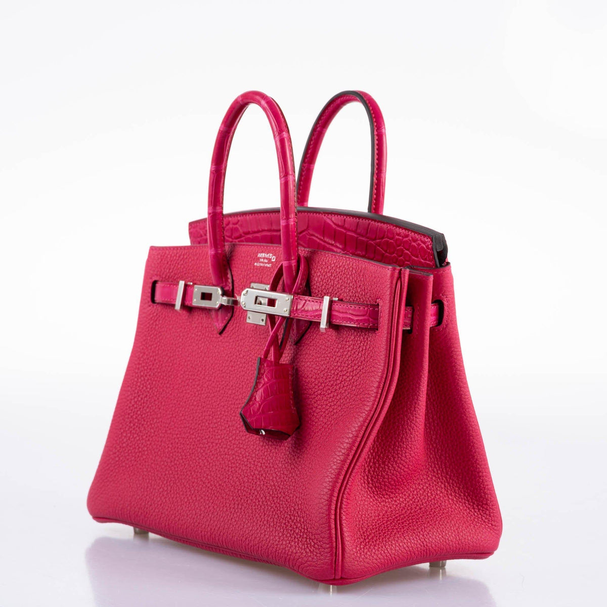 Hermes Birkin 25 Touch, Framboise, Togo & Matte Alligator