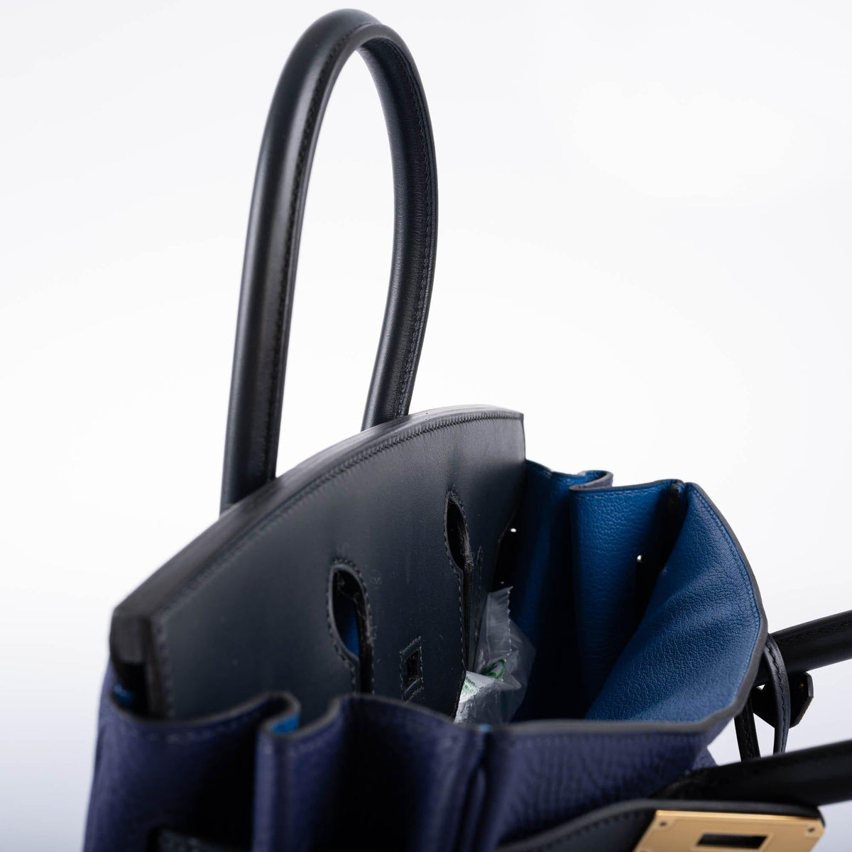 Hermes Birkin 30 bag, Touch Bleu Encre Sombrero Taurillon Gold