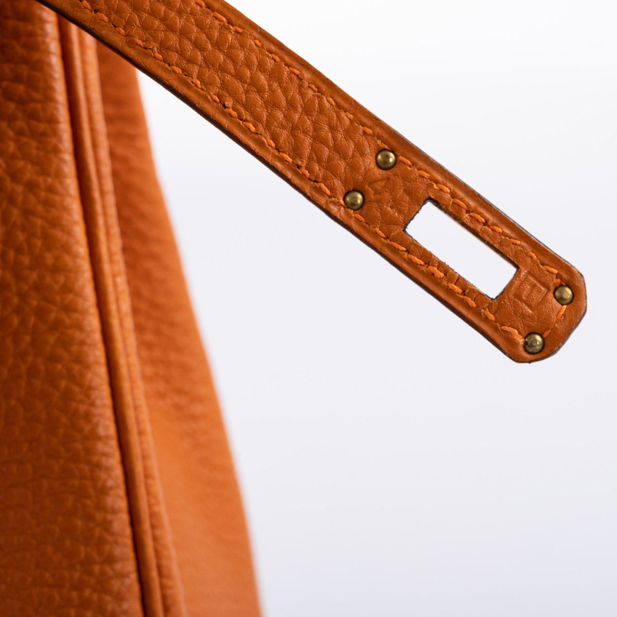Hermes Kelly 25 Retourne, Potiron Togo, Gold Hardware