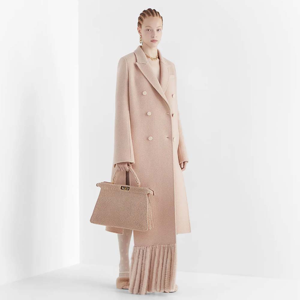 Fendi Peekaboo ISeeU Large Pink Sheepskin Bag