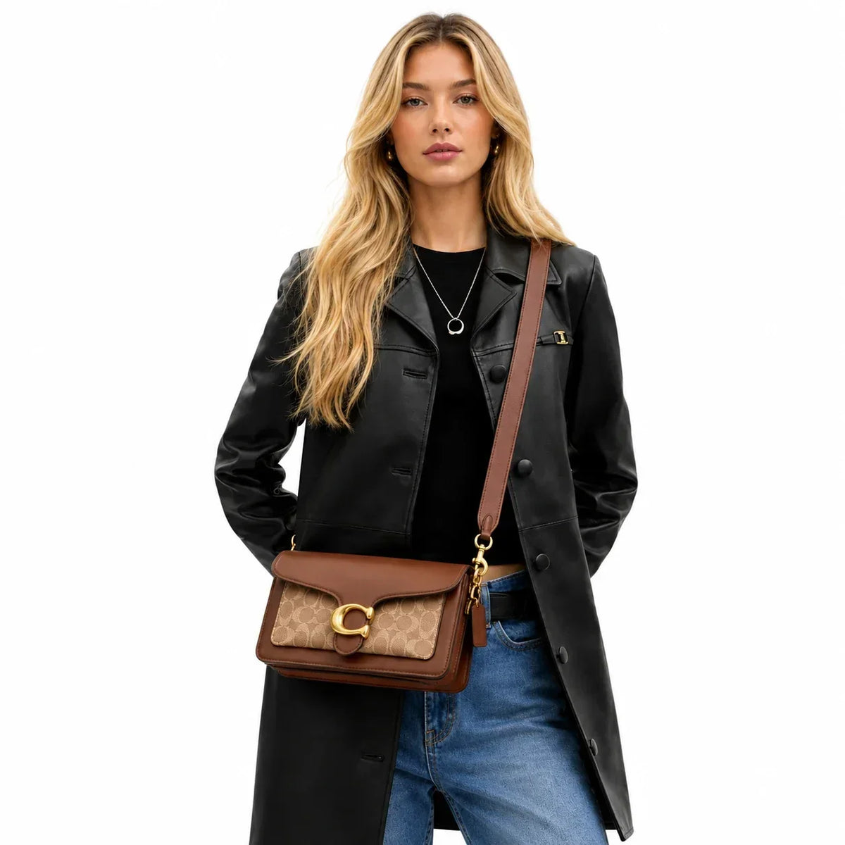 Coach Tabby Shoulder Bag 26 - Brass/Tan Brown
