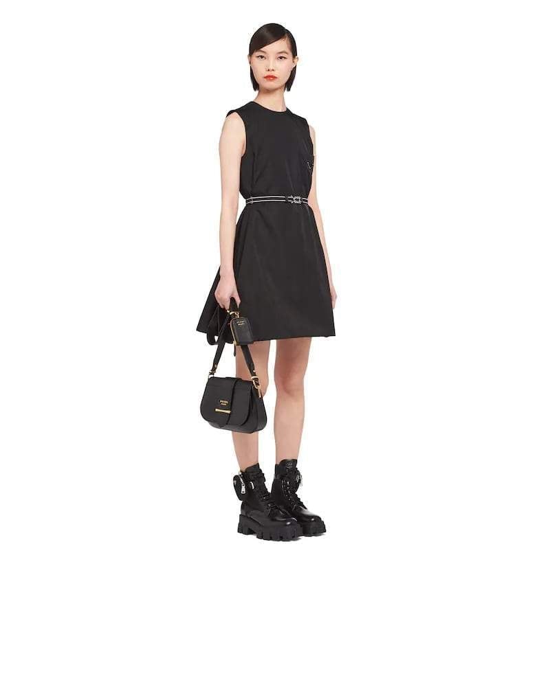 Prada Leather and Saffiano Shoulder Bag