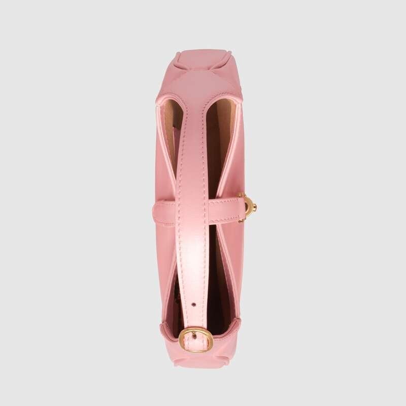 Gucci Jackie 1961 Small Shoulder Bag Light Pink Leather