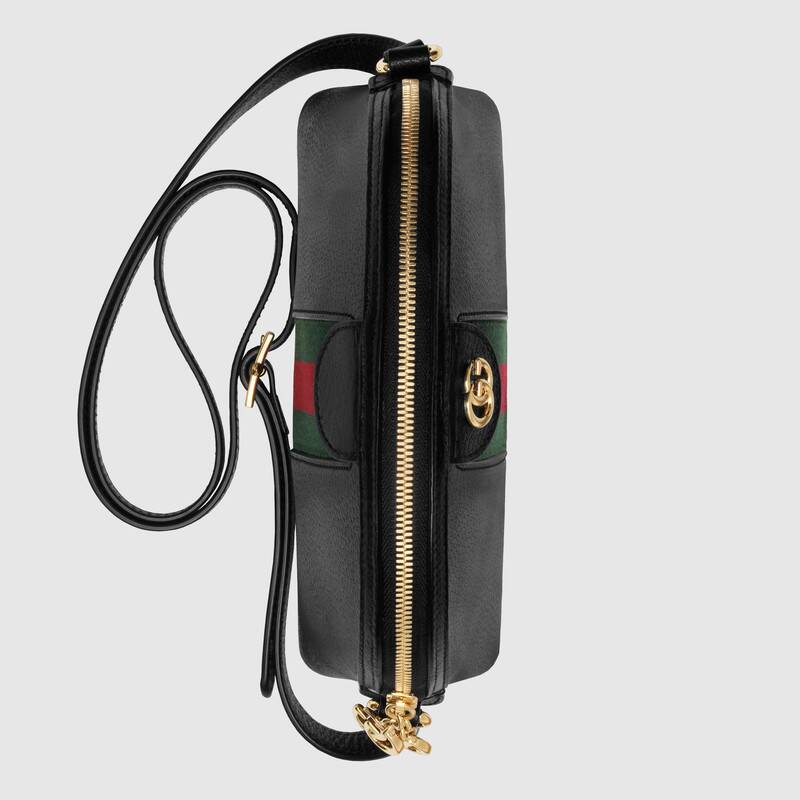 Gucci Ophidia Shoulder Bag, Small Black Leather
