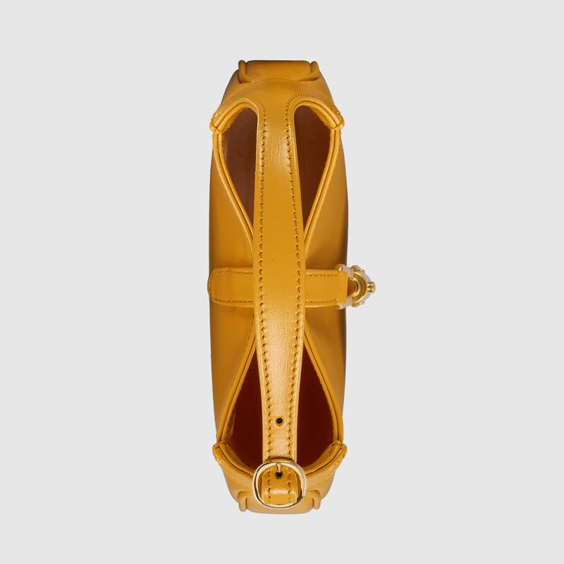Gucci Jackie 1961 Small Shoulder Bag Yellow Leather