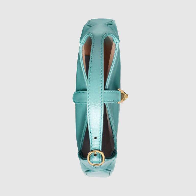 Gucci Jackie 1961 Small Shoulder Bag Light Blue Leather