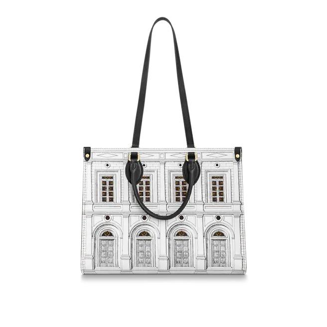 Louis Vuitton OnTheGo MM, Fornasetti Printed Calfskin Tote