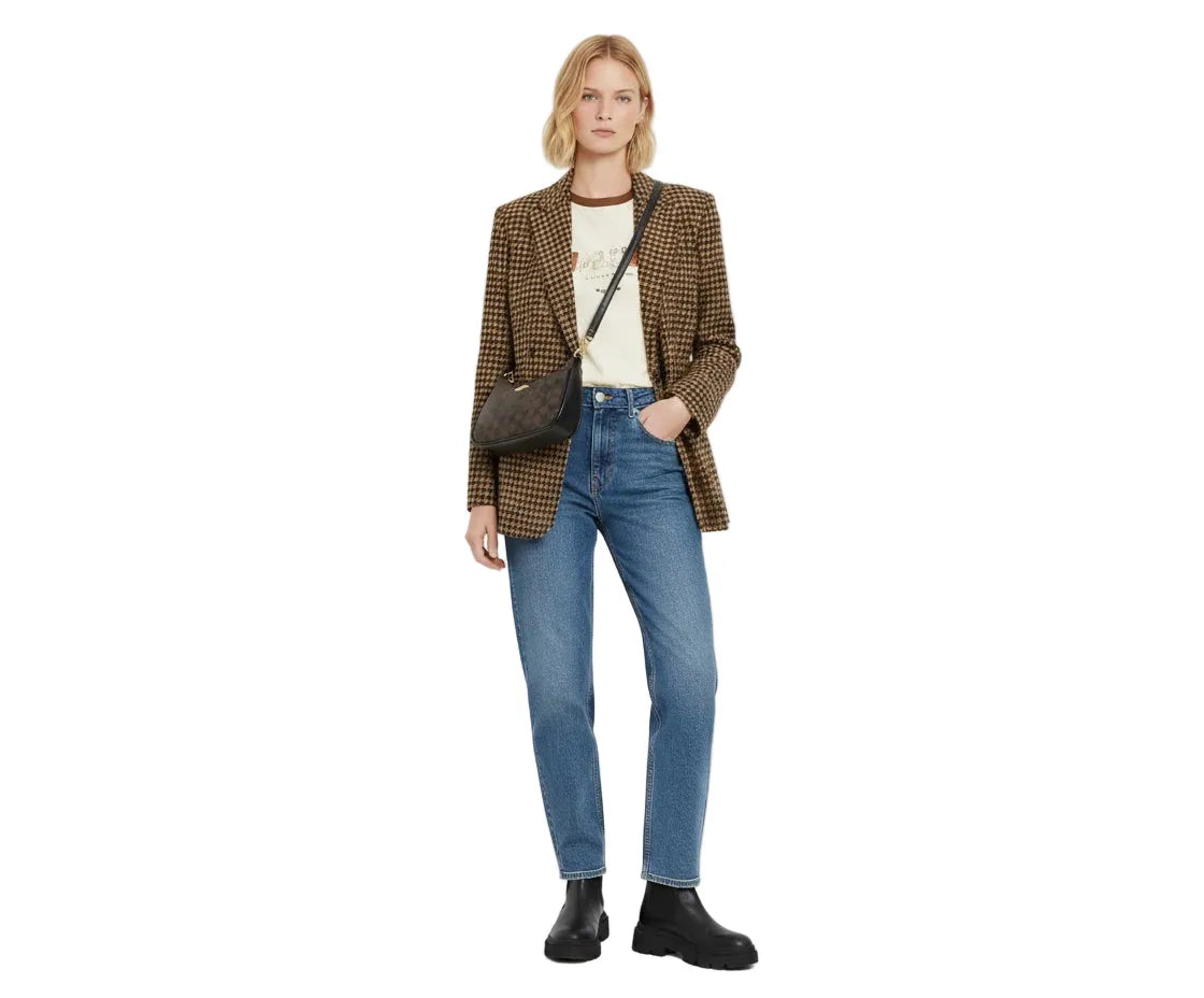 Coach Teri Shoulder Bag In Signature Canvas - Walnut