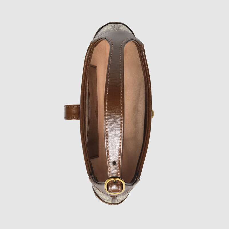 Gucci Jackie 1961 Small Shoulder Bag Brown Leather
