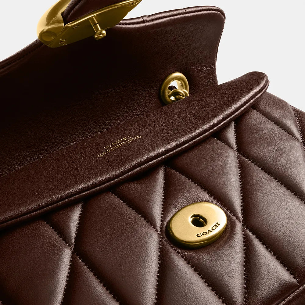 Coach Tabby Shoulder Bag 26 With Pillow Quilting- Brass/Maple