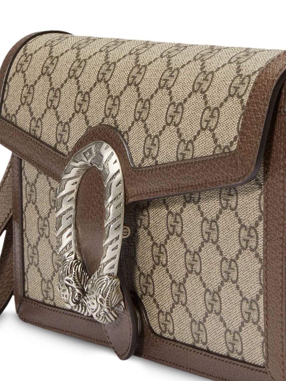 Gucci Dionysus Leather Supreme Clutch Crossbody Bag