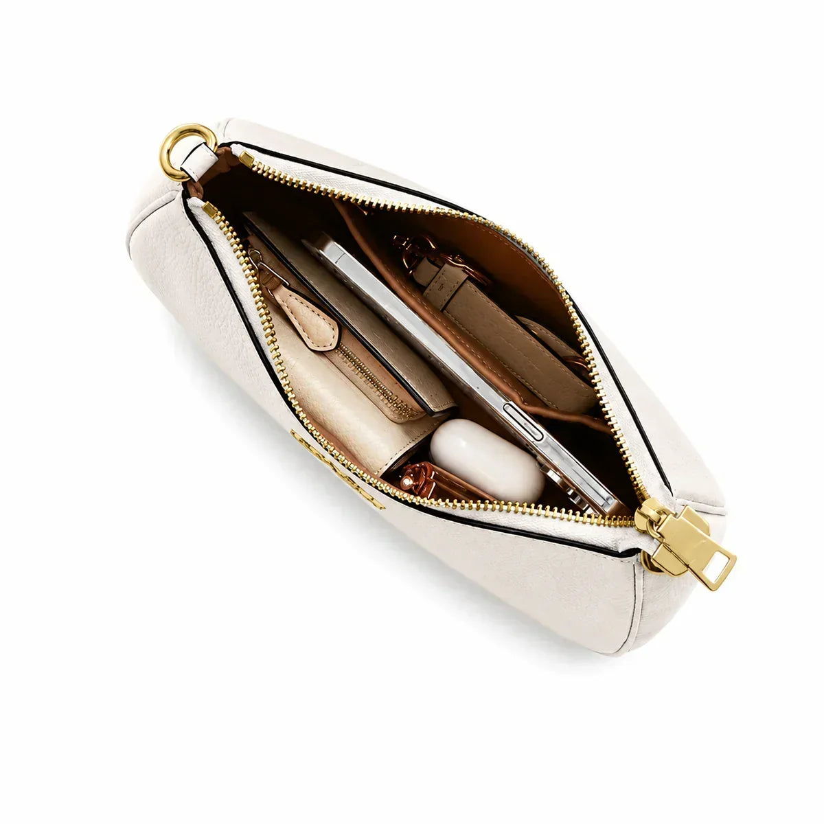 Coach Teri Shoulder Bag In Signature Canvas - Gold/White