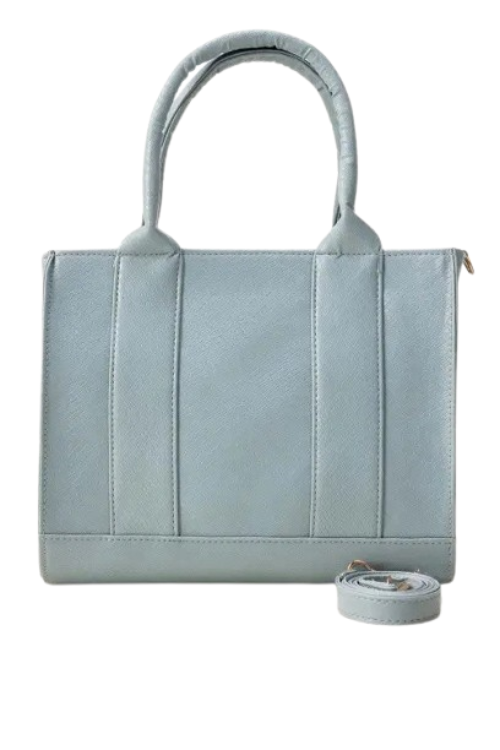 Chic Sky Blue Handbag