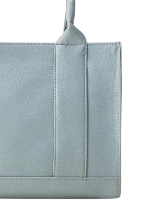Chic Sky Blue Handbag