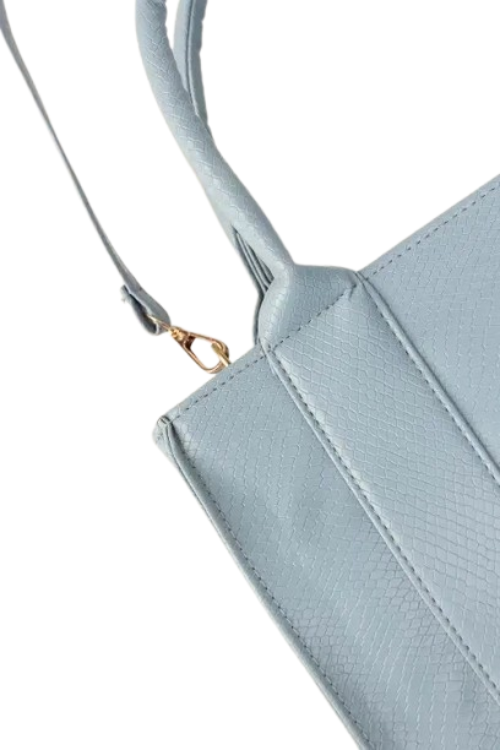 Chic Sky Blue Handbag