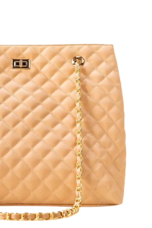 Elegant Peach Handbag