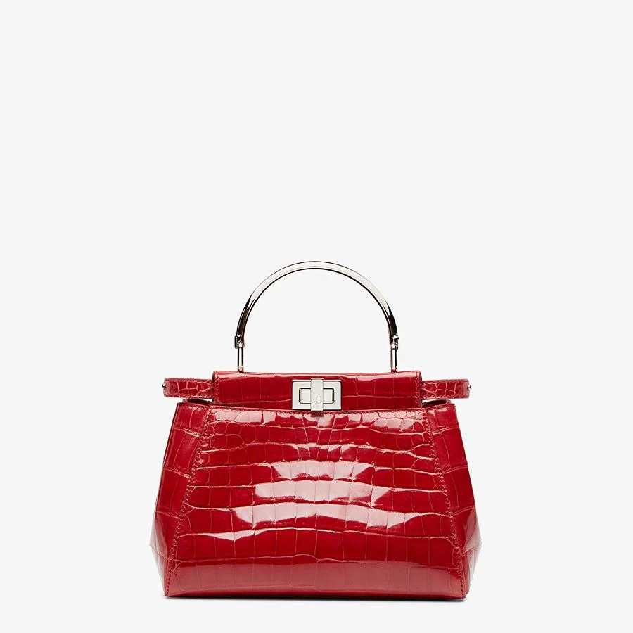 Fendi Peekaboo Crocodile Mini Bag