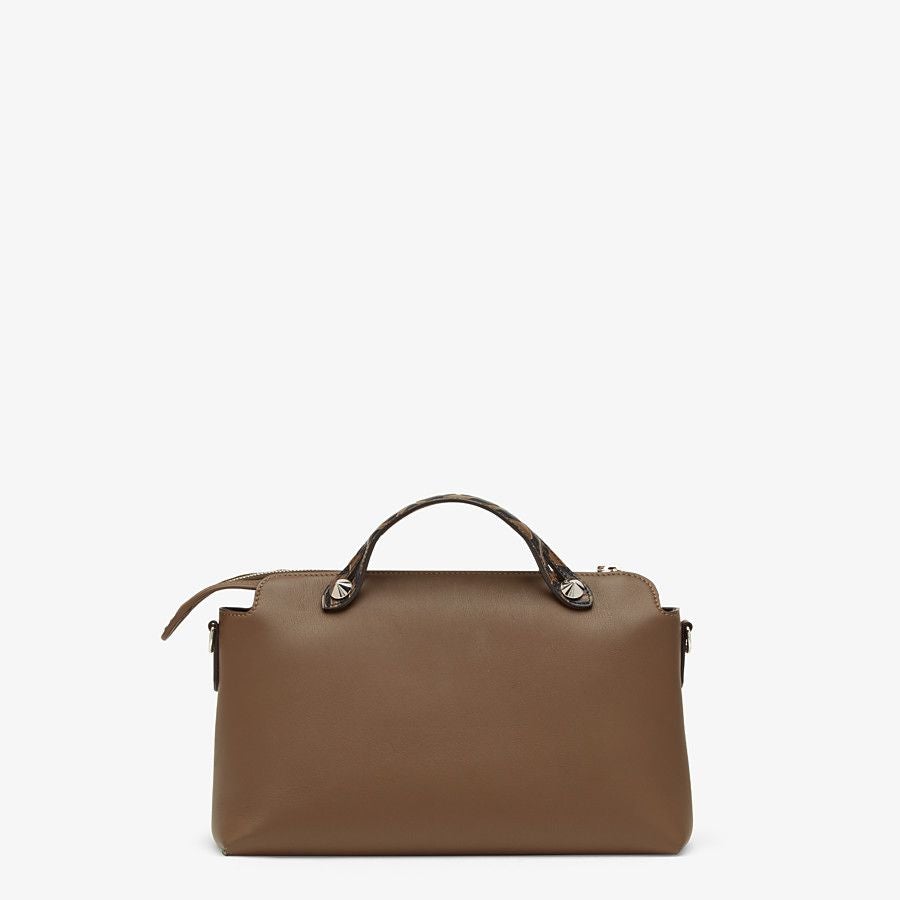 Fendi By The Way Medium Brown Leather Boston Bag