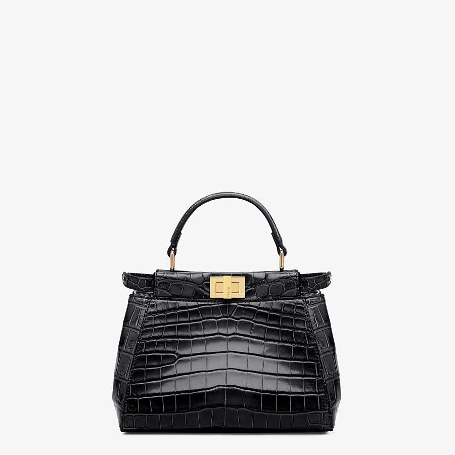 Fendi Peekaboo Crocodile Mini Bag