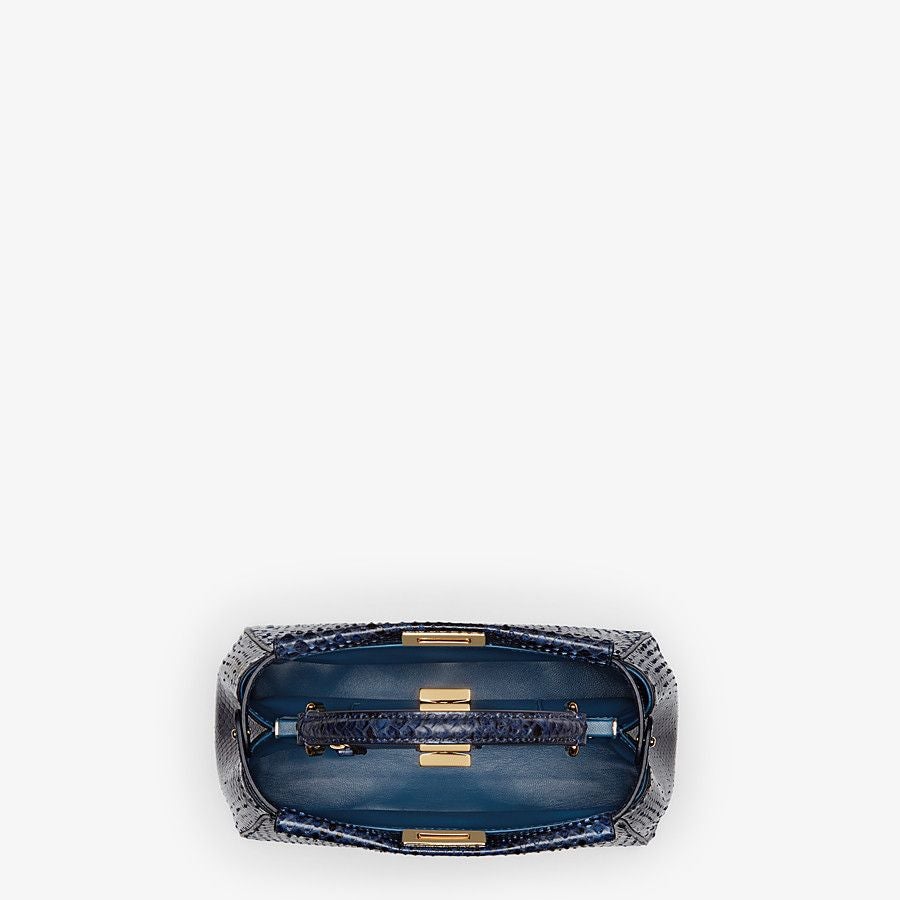 Fendi Peekaboo Small Blue Python Bag
