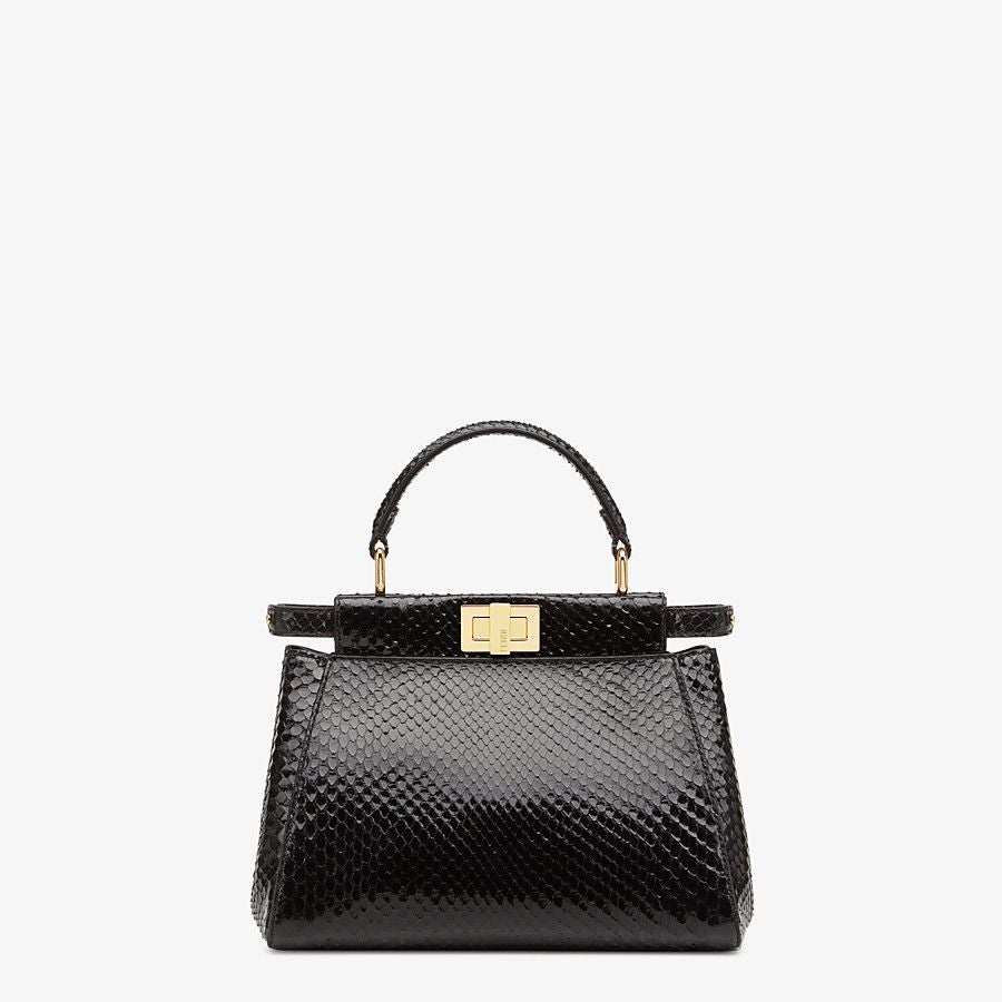 Fendi Peekaboo Black Python Mini Bag