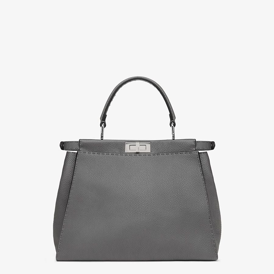 Fendi Peekaboo Medium Dark Gray Selleria Bag