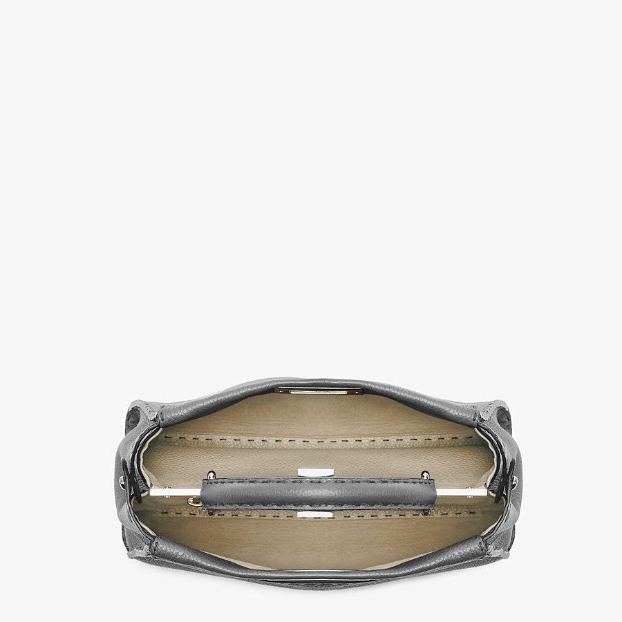 Fendi Peekaboo Medium Dark Gray Selleria Bag