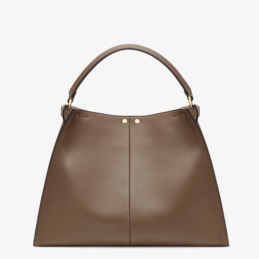 Fendi Peekaboo X-lite Large Brown Leather Bag