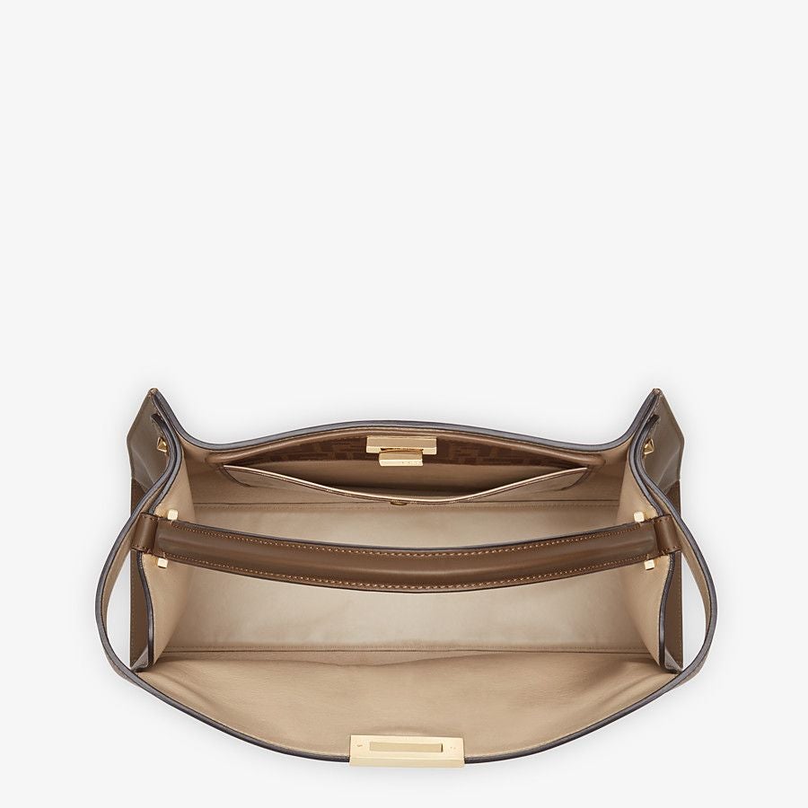 Fendi Peekaboo X-lite Large Brown Leather Bag