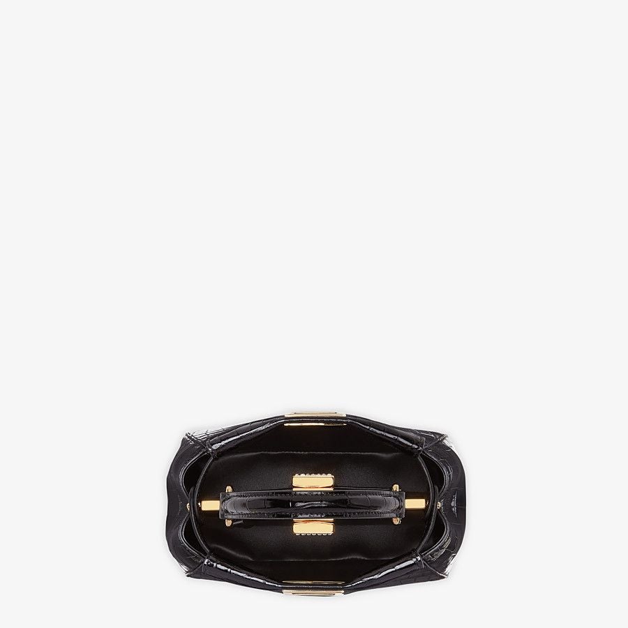 Fendi XS Peekaboo Black Crocodile Mini-bag