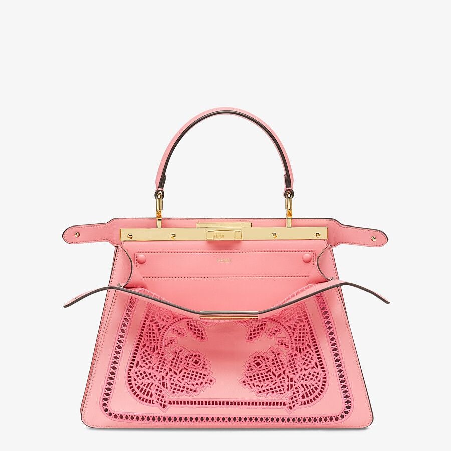 Fendi Peekaboo ISeeU Medium Leather Bag With Embroidery