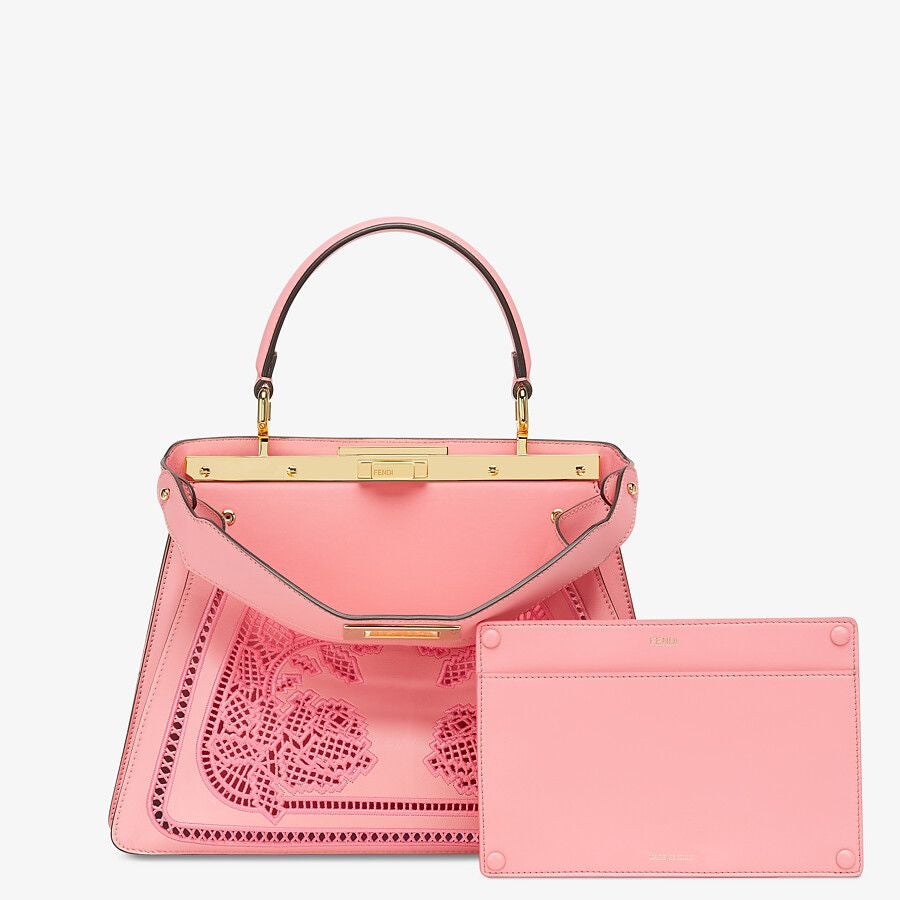 Fendi Peekaboo ISeeU Medium Leather Bag With Embroidery