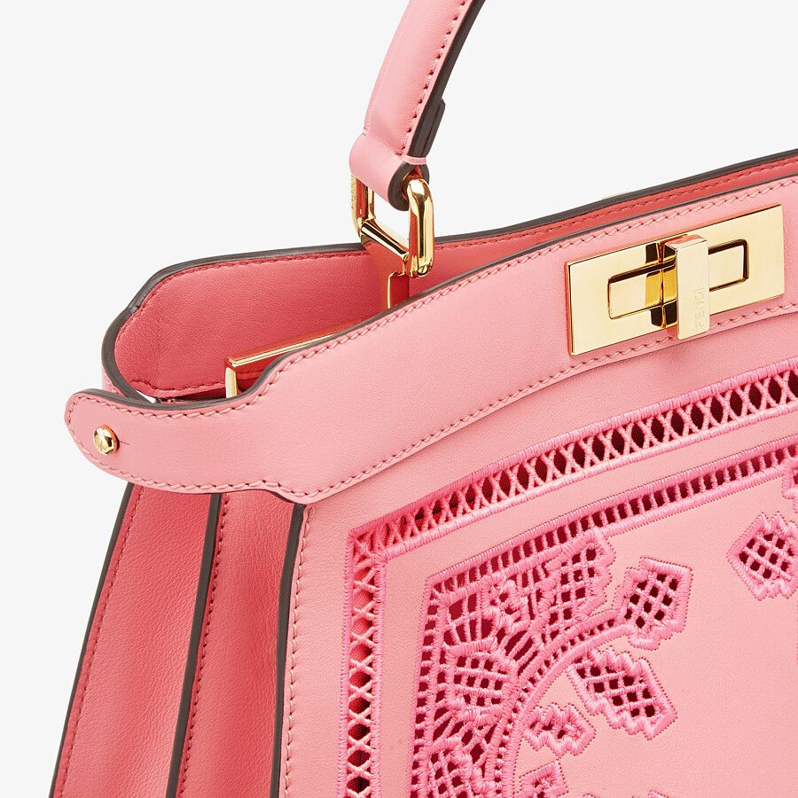 Fendi Peekaboo ISeeU Medium Leather Bag With Embroidery