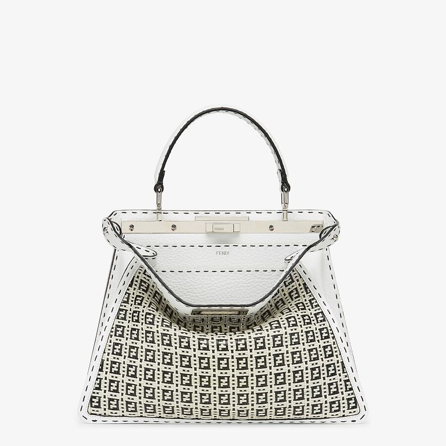 Fendi Peekaboo ISeeU Medium Braided Leather Bag