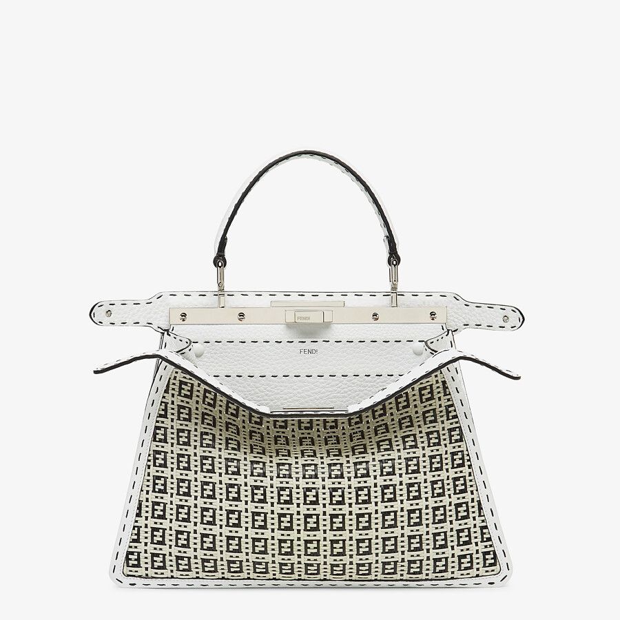 Fendi Peekaboo ISeeU Medium Braided Leather Bag