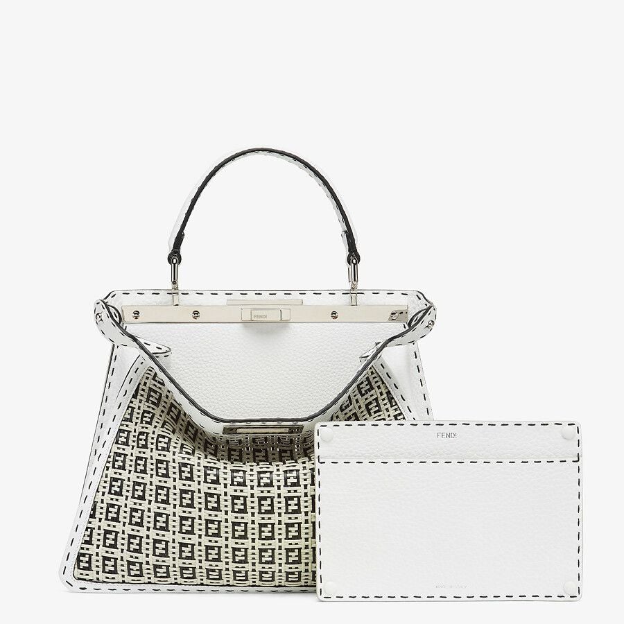 Fendi Peekaboo ISeeU Medium Braided Leather Bag