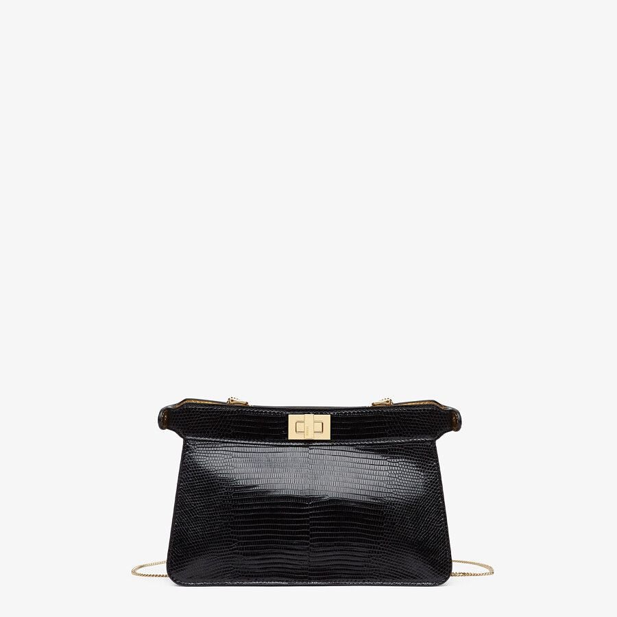 Fendi Peekaboo ISeeU Small Lizard Leather Bag